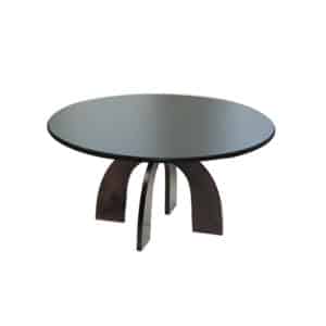 Table basse ronde pour salons résidences séniors, EHPAD et résidence autonomie.