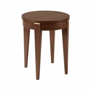 Table d'appoint ronde pour salons résidences séniors, EHPAD et résidence autonomie.