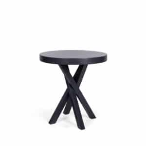 Table basse ronde en bois pour salons résidences séniors, EHPAD et résidence autonomie.
