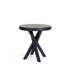 Table basse ronde en bois pour salons résidences séniors, EHPAD et résidence autonomie.