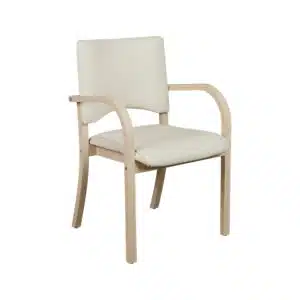 Chaise avec accoudoirs pour personnes âgées en EHPAD, résidences séniors, résidences autonomie.