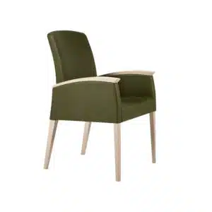 Chaise avec accoudoirs pour personnes âgées en EHPAD, résidences séniors, résidences autonomie.