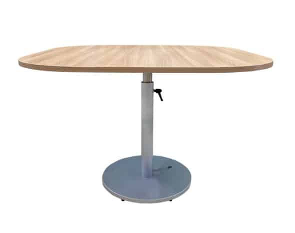 Table à hauteur variable, ergonomique, table patins téflon ou table à roulettes pour salle à manger EHPAD, résidence séniors et résidence autonomie.