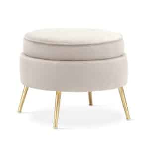 Pouf contemporain pour aménagement de salon en résidence séniors, ehpad et résidence autonomie.