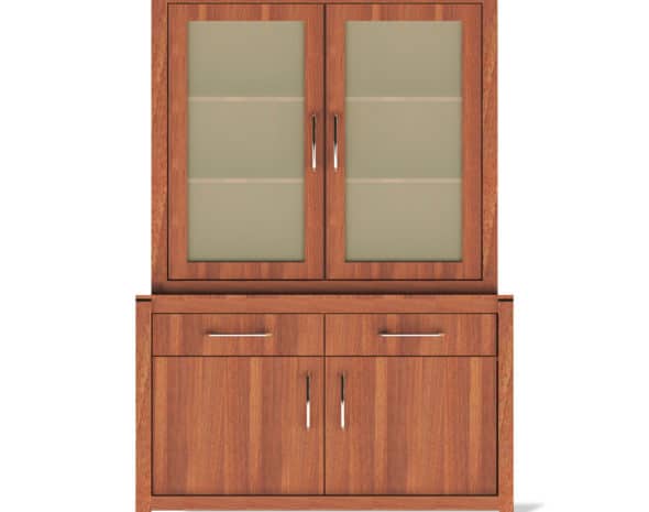 Armoire vitrine avec tiroirs et portes pour EHPAD, résidences seniors, résidence autonomie.
