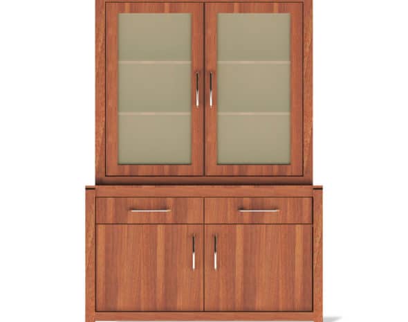 Armoire vitrine avec tiroirs et portes pour EHPAD, résidences seniors, résidence autonomie.