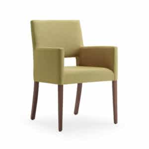 Chaise avec accoudoirs pour personnes âgées en EHPAD, résidences séniors, résidences autonomie.