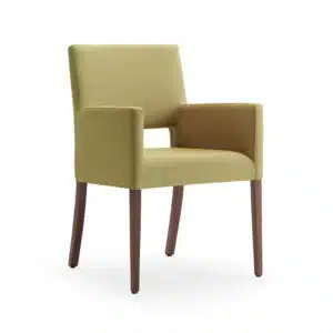 Chaise avec accoudoirs pour personnes âgées en EHPAD, résidences séniors, résidences autonomie.