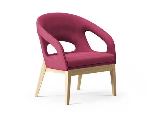 Chaise contemporaine pour personnes âgées en résidences séniors et résidences autonomie.