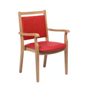 Chaise avec accoudoirs pour personnes âgées en EHPAD, résidences séniors, résidences autonomie.
