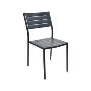 Chaise en métal mobilier extérieur pour EHPAD, résidences séniors et résidences autonomie.