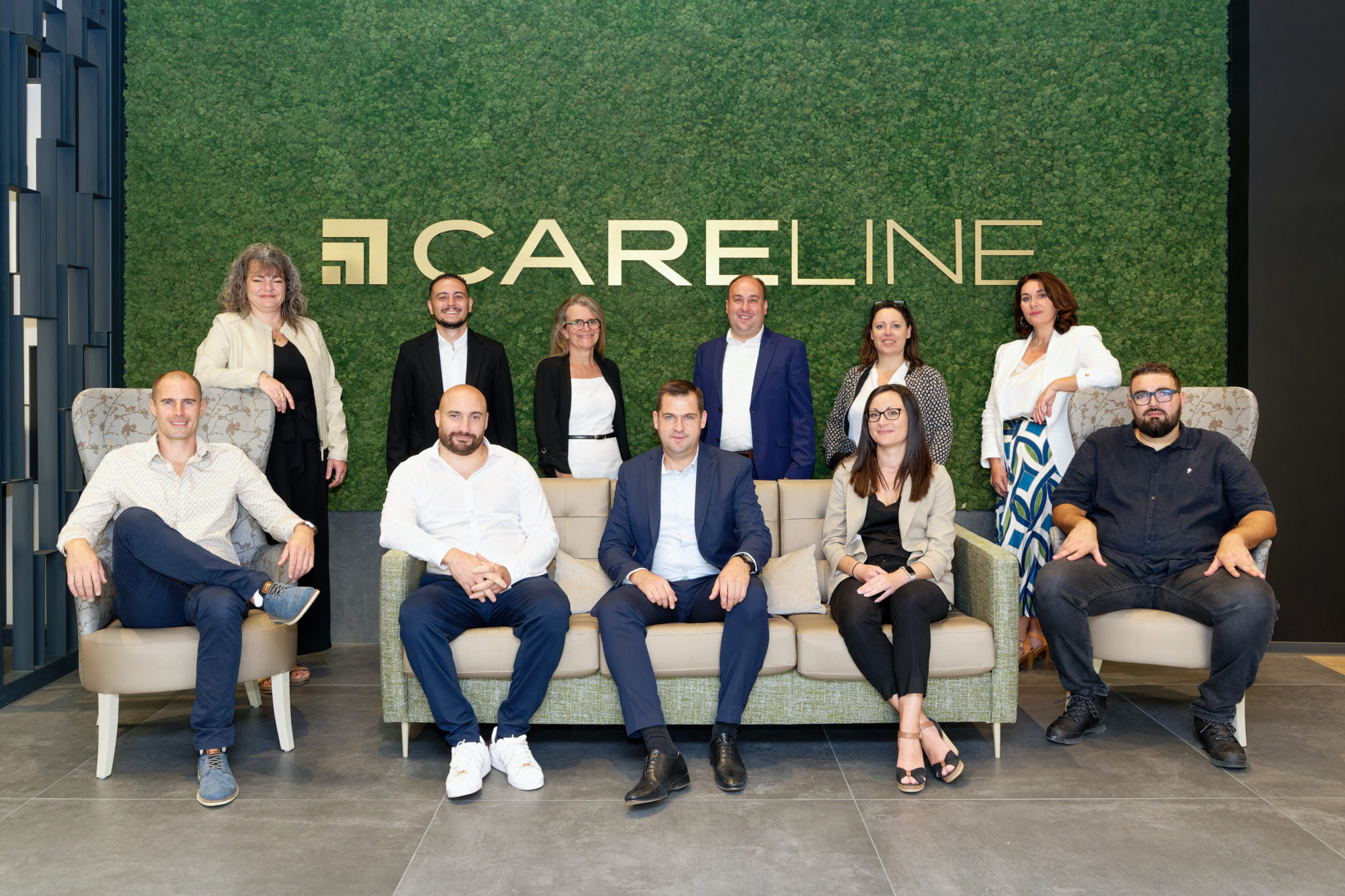 L'équipe de CARELINE, fabricant assemblier de mobilier EHPAD, résidence séniors, résidence autonomie et foyer logement.