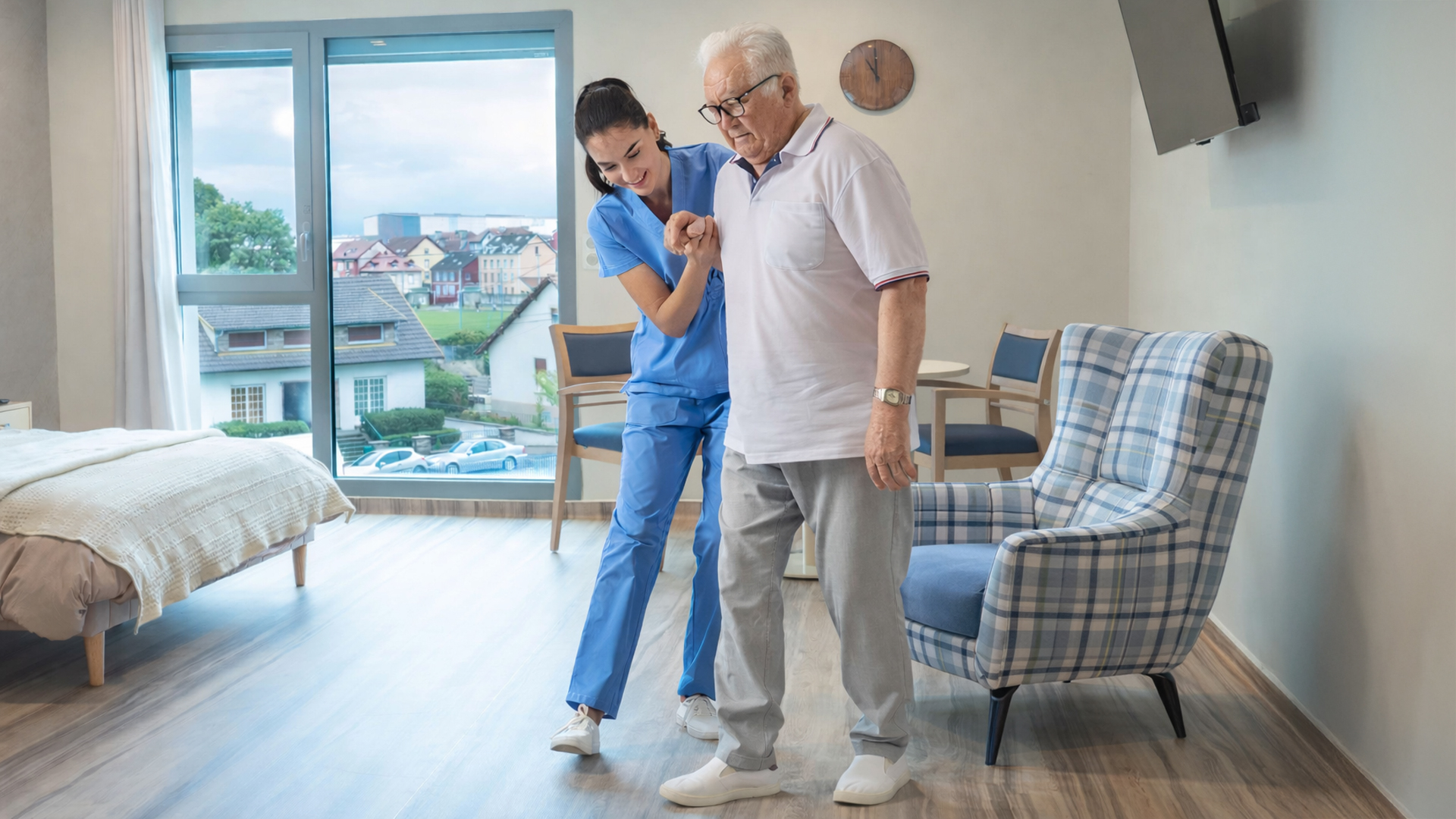 Prévention des chutes en EHPAD grâce à un aménagement CARELINE sécurisé et comme à la maison
