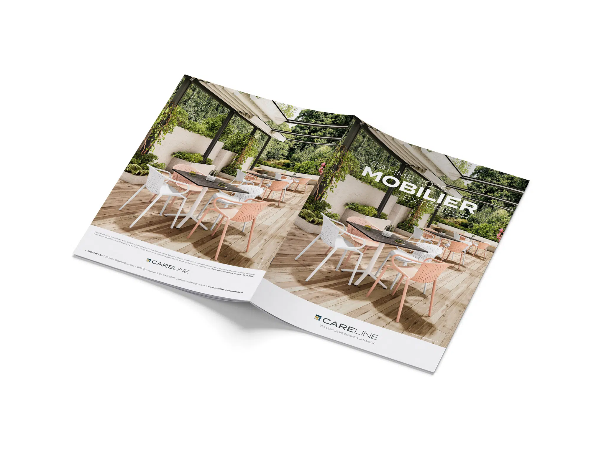 Brochure mobilier extérieur 2026 pour ehpad, résidence séniors et collectivités